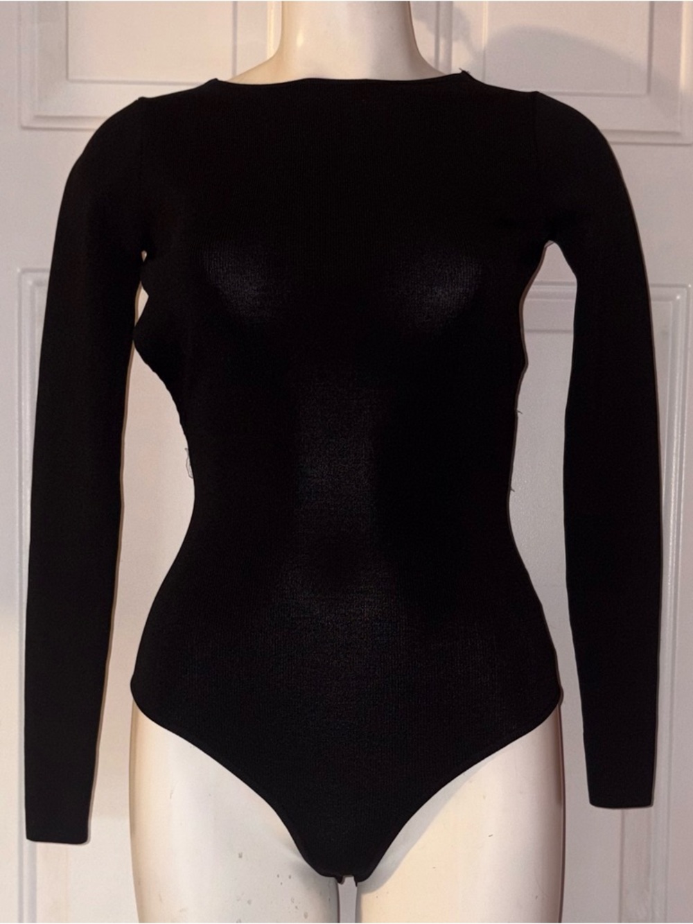 Superdown Isabel Backless Black Bodysuit size XS